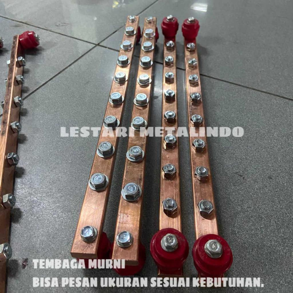 busbar tembaga 3mm x 20mm x 400 - busbar grounding - busbar grounding - busbar netral