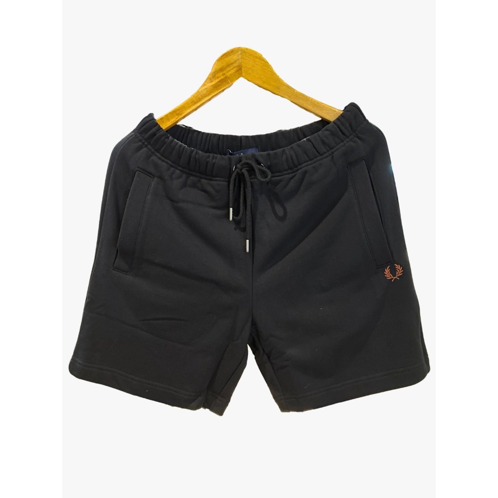 Fred Perry Pants Brown Logo Twin List Pocket In Black Celana Pria dan Wanita Original Branded