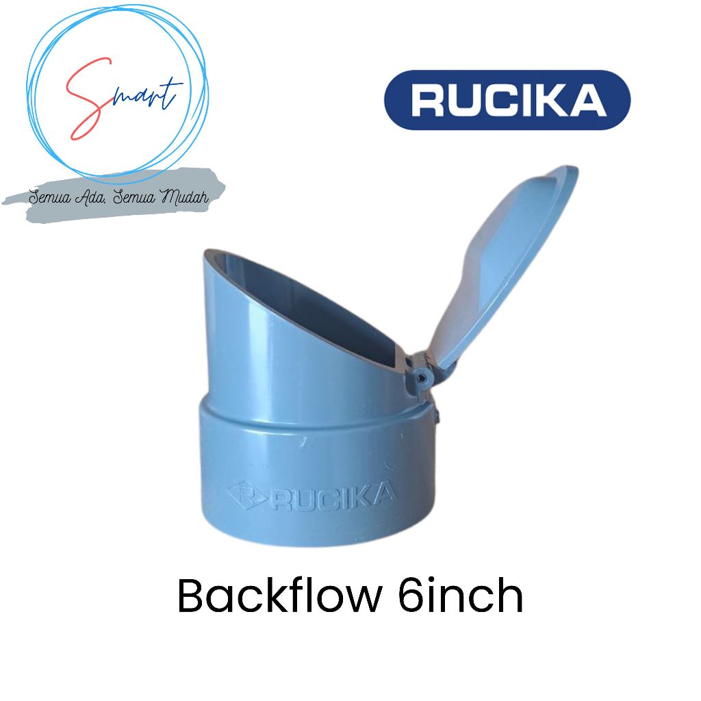 RUCIKA Backflow Valve 6 Inch Penutup Anti Tikus Sambungan Fitting Pipa PVC 6Inchi
