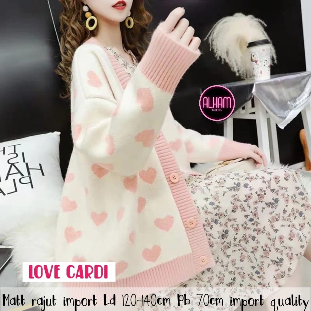 Cardigan rajut import premium // atasan cardigan jumbo wanita