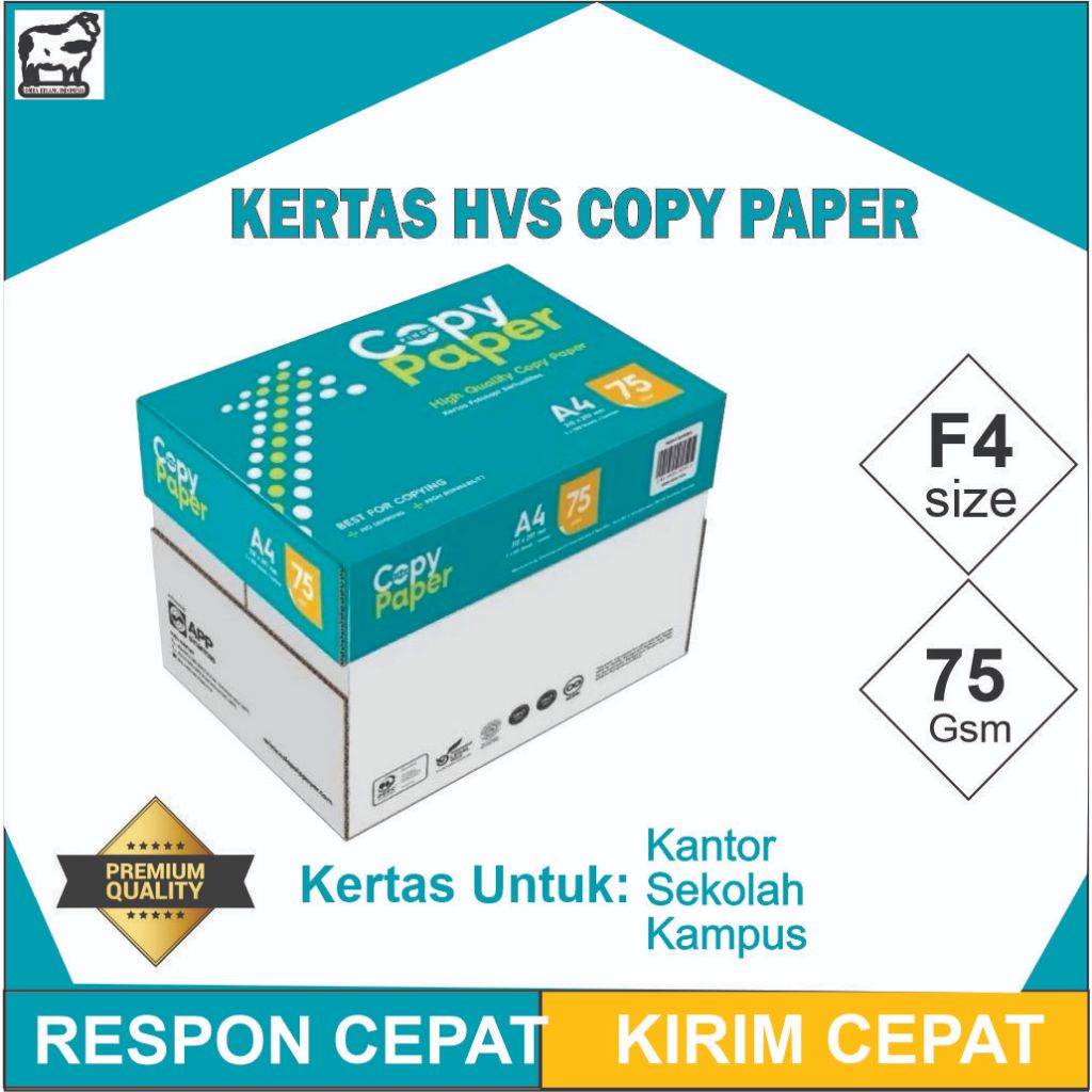 

Copy Paper Kertas HVS F4 dan A4 75 GSM
