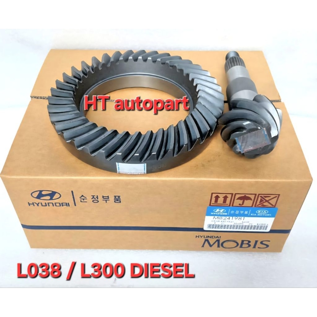 GEAR SET GIGI GARDAN NANAS CROWN WHEEL PINION MITSUBISHI L300 DIESEL/L038 7X37 ORI HYUNDAI GRESS