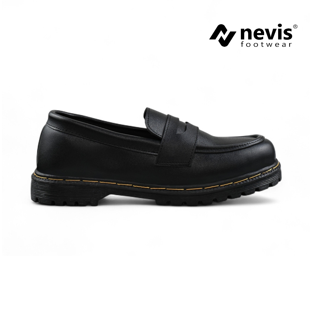 BIG PROMO Nevis Footwear Sepatu Formal Loafers Pria Jumbo Big Size 36-45 Hitam Original Sepatu