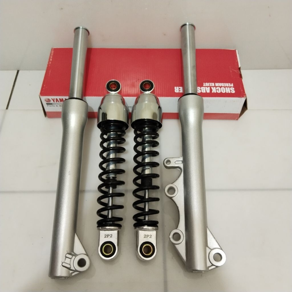 AS SHOCK DEPAN TABUNG + BELAKANG YAMAHA JUPITER Z BURHAN 5TP ORI SESUAI GAMBAR