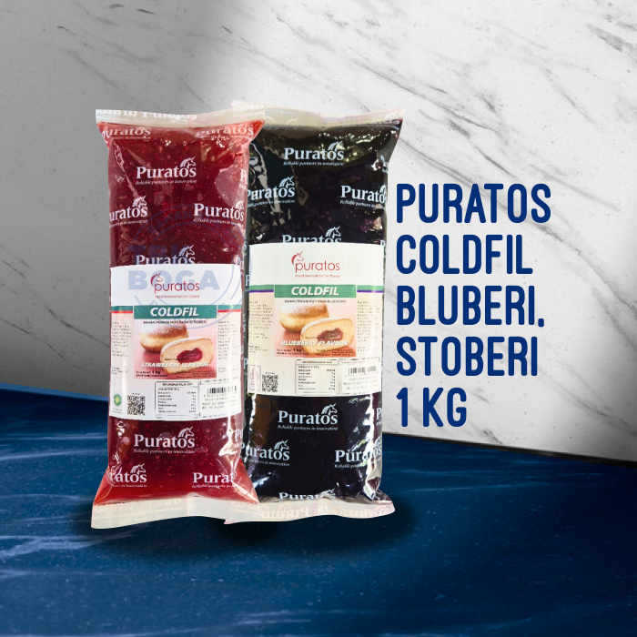

Coldfil Puratos 1 Kg ( Strawberry, Blueberry ) Selai Filling Isian Roti Stroberi Blueberi Jam