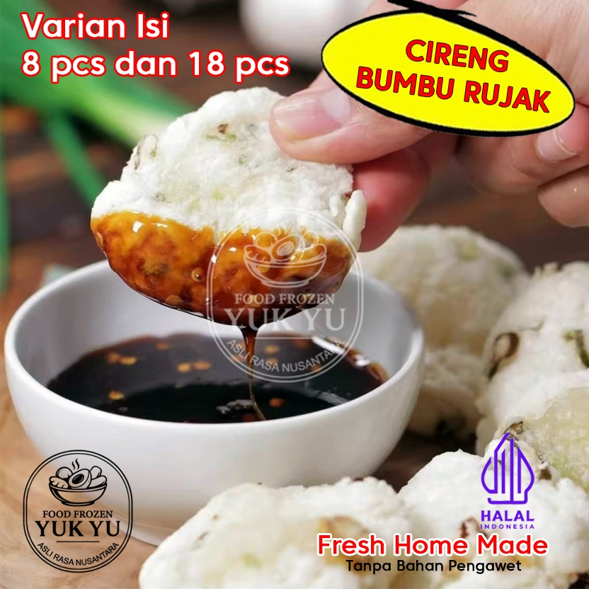 

YUKYU FOOD - CIRENG BUMBU RUJAK ISI 8 - CIRENG GORENG SAMBAL RUJAK ISI 18 CIRENG FROZEN TERMURAH