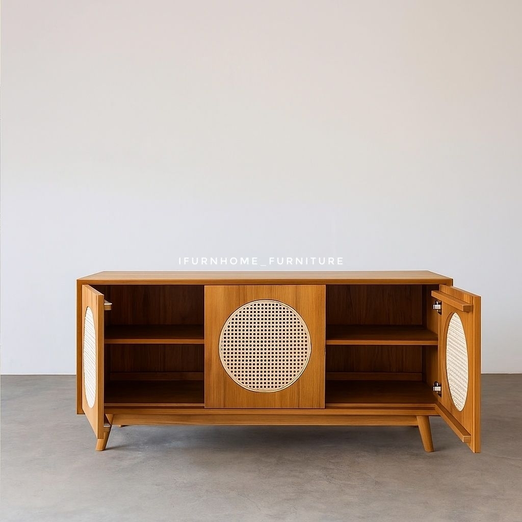 Buffet Tv Meja Tv Kayu JatiLemari Buffet Rotan