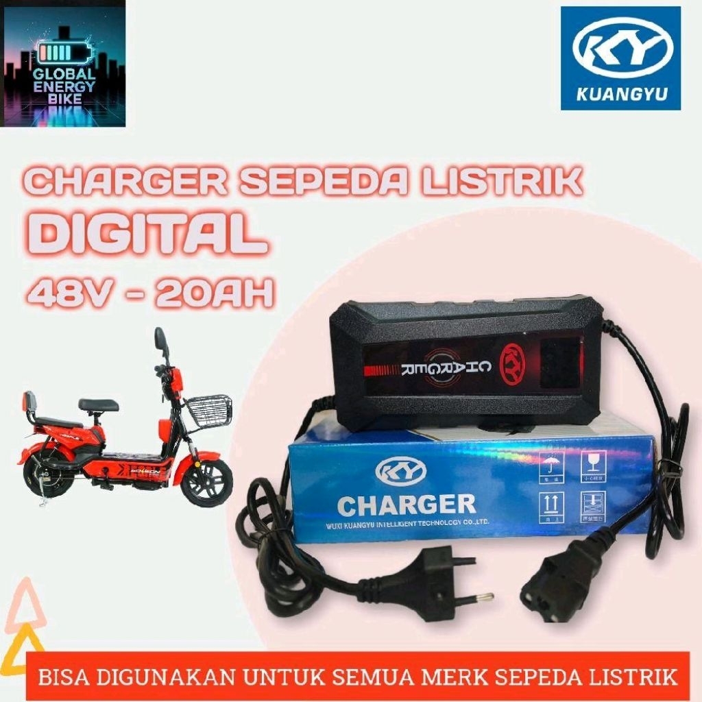 CHARGER SEPEDA LISTRIK UNIVERSAL 48V - 12AH/ ADAPTOR CHARGER MOTOR LISTRIK 48V-12AH
