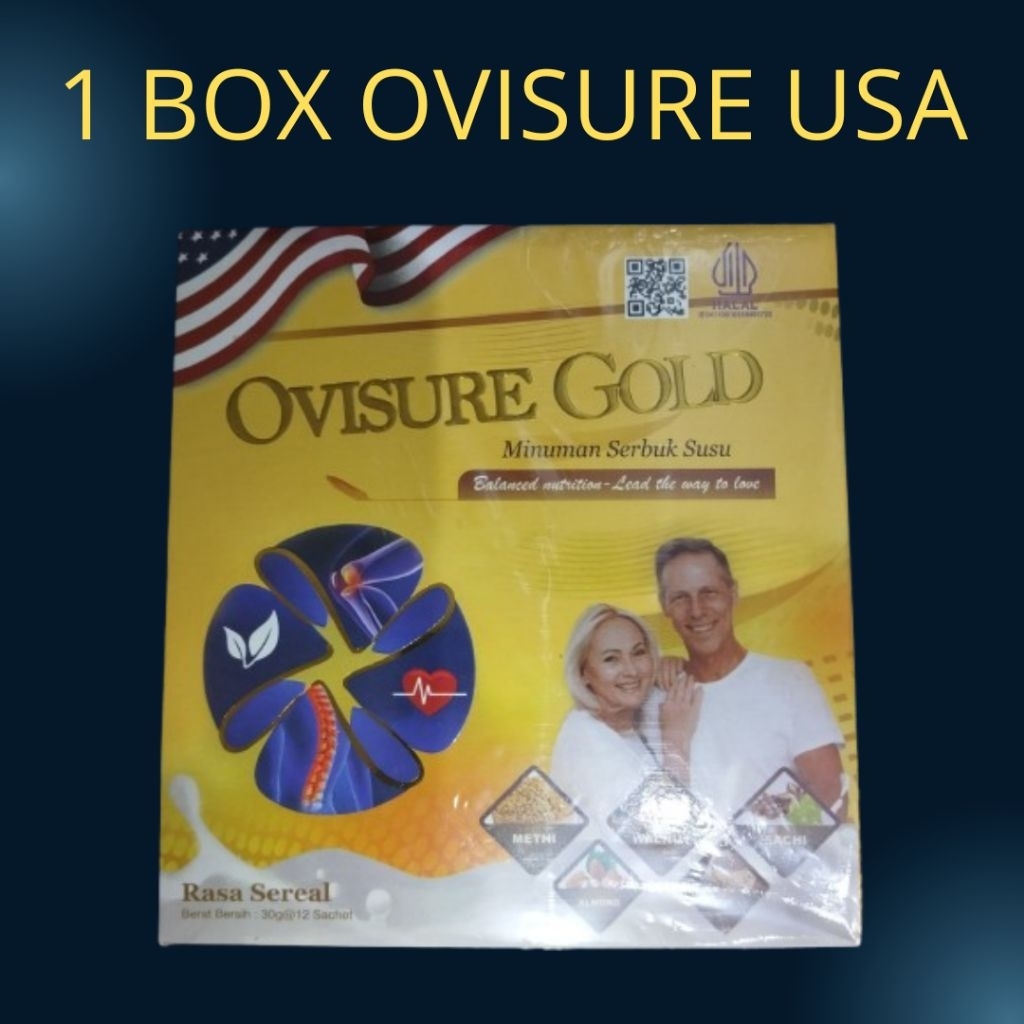 

1 BOX OVISURE KEMASAN TERBARU SUSU OVISURE GOLD 2025 - OVISURE SUSU UNTUK KESEHATAN TULANG DAN SENDI