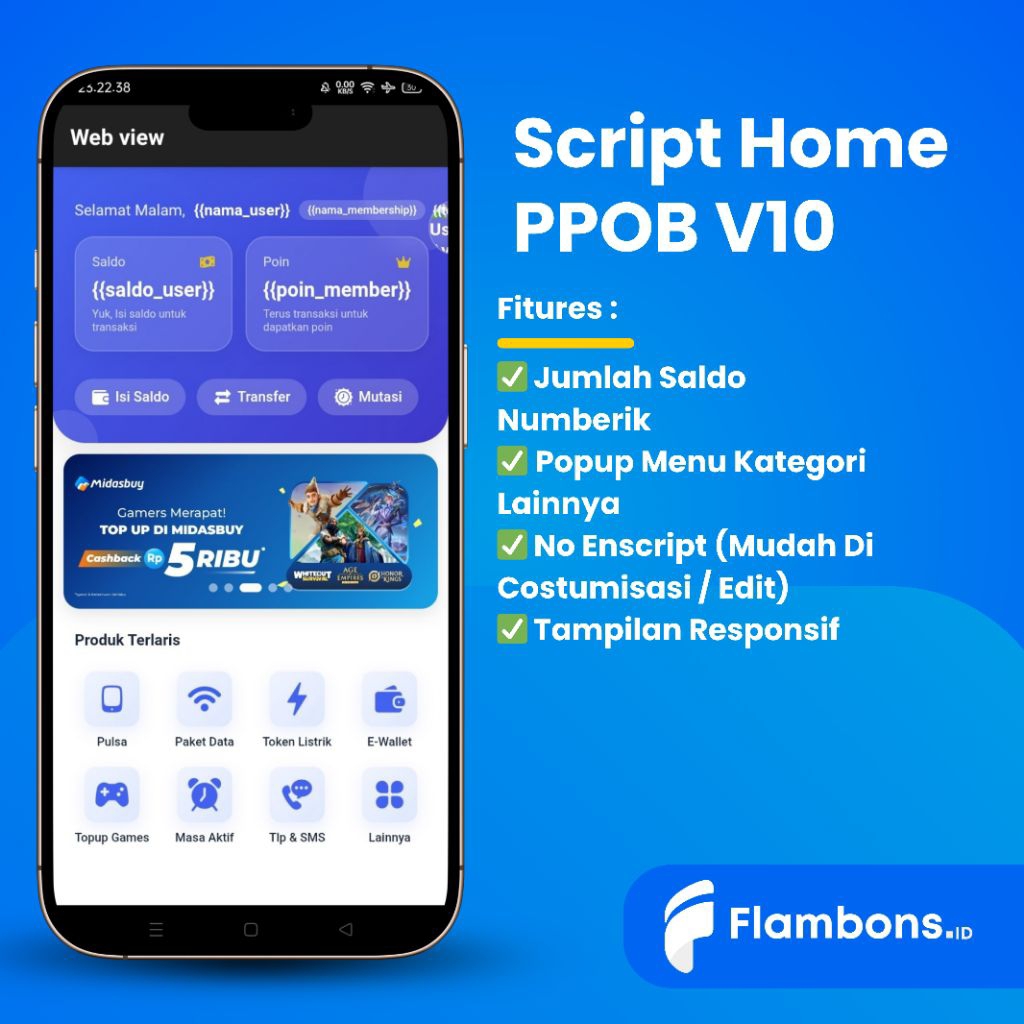 Script Bukaolshop Home PPOB V10