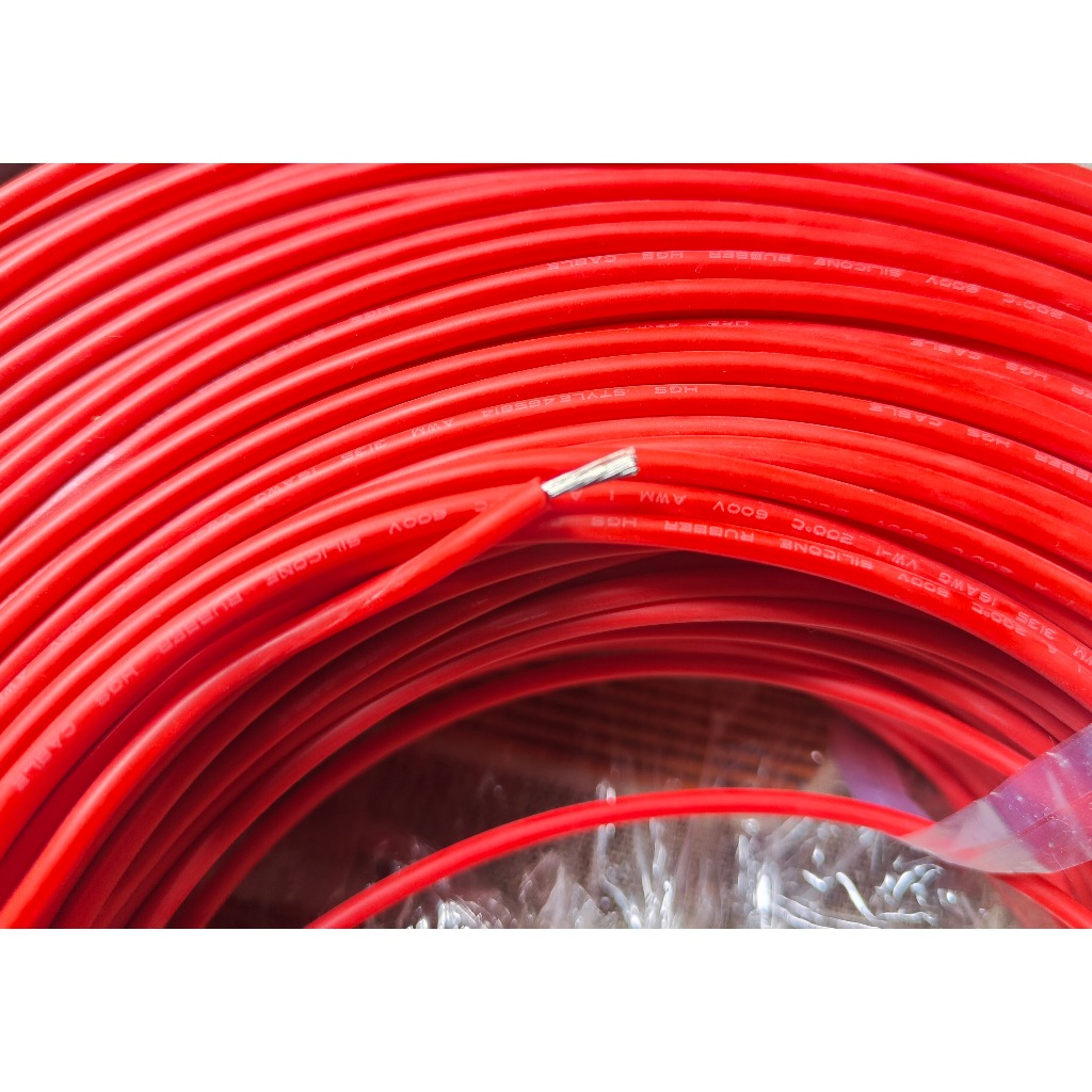 KABEL AWG 16 AWG16 SILIKON  isi Serabut putih Tinned Copper putih 16AWG