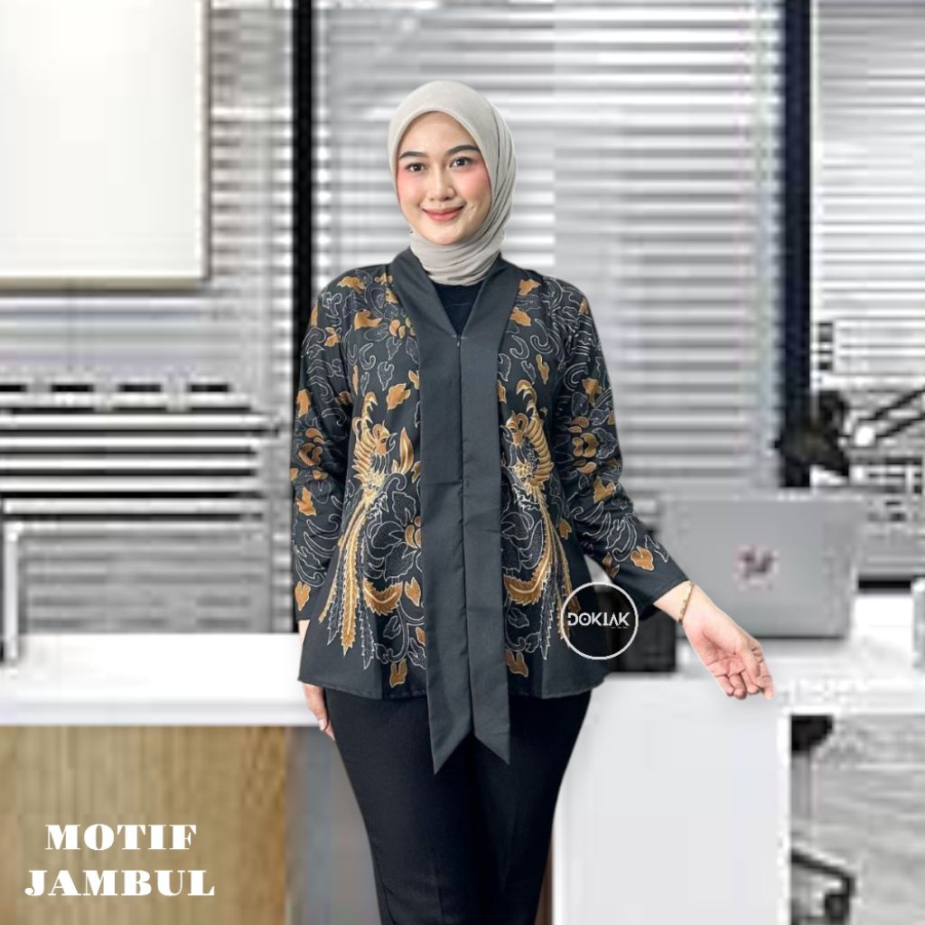 baju batik wanita model kebaya modern terbaru
