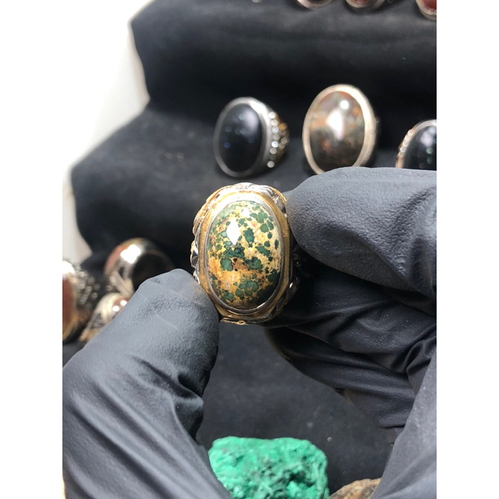 Batu Pirus Persia Ring Perak
