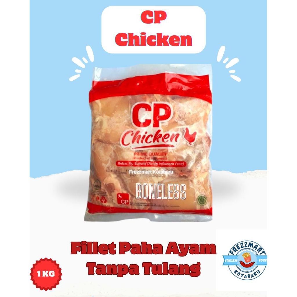 

CP Chicken Fillet Paha Ayam 1 Kg Boneless - Halal Frozen Food Fresh Murah Pontianak -Frezzmart Kotabaru