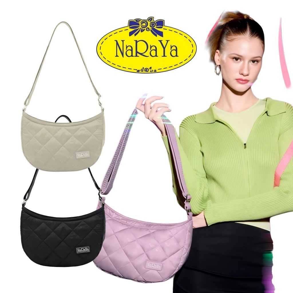 (NARAYA BAG) TAS NaRaYa CROSSBODY BAG BUBBLE UP ORIGINAL THAILAND NBU-1019AWR - TAS SLEMPANG IMPORT 