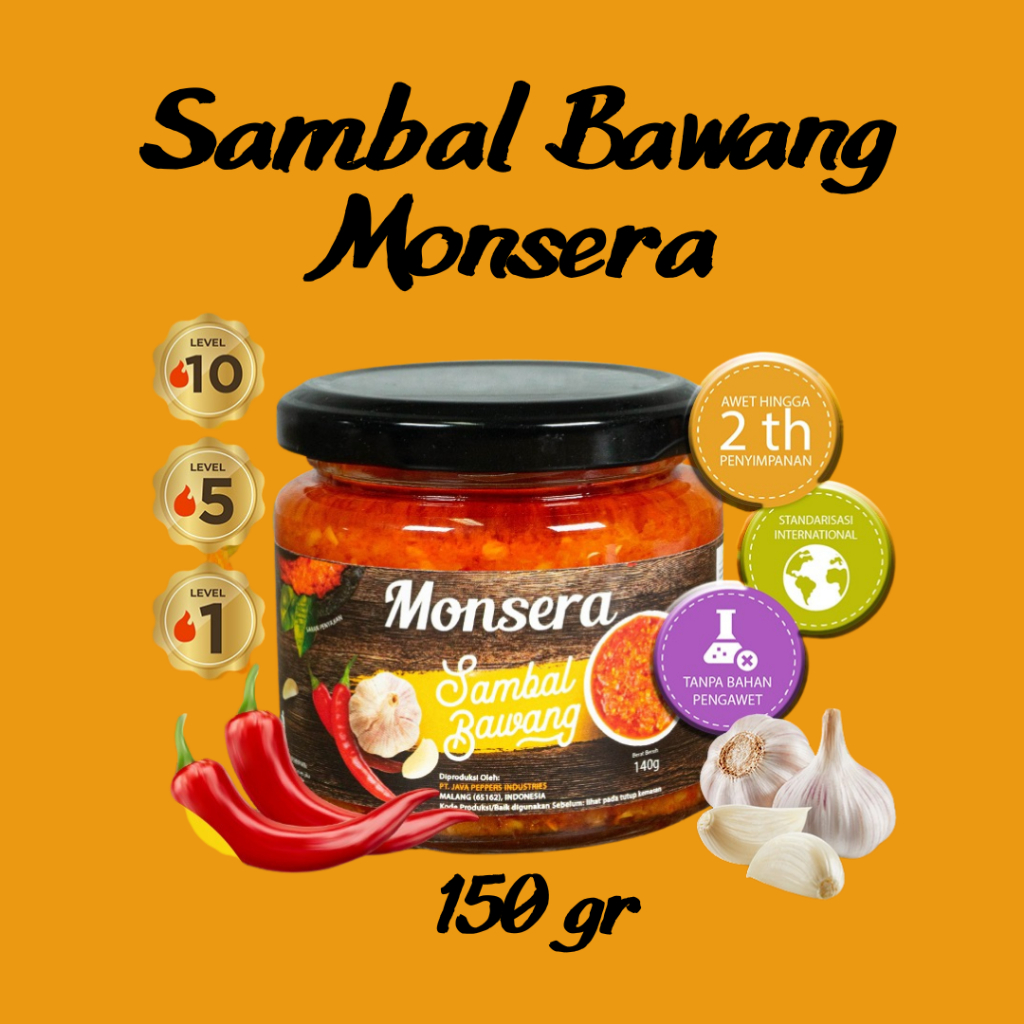 

Sambal Bawang Monsera 150 gr