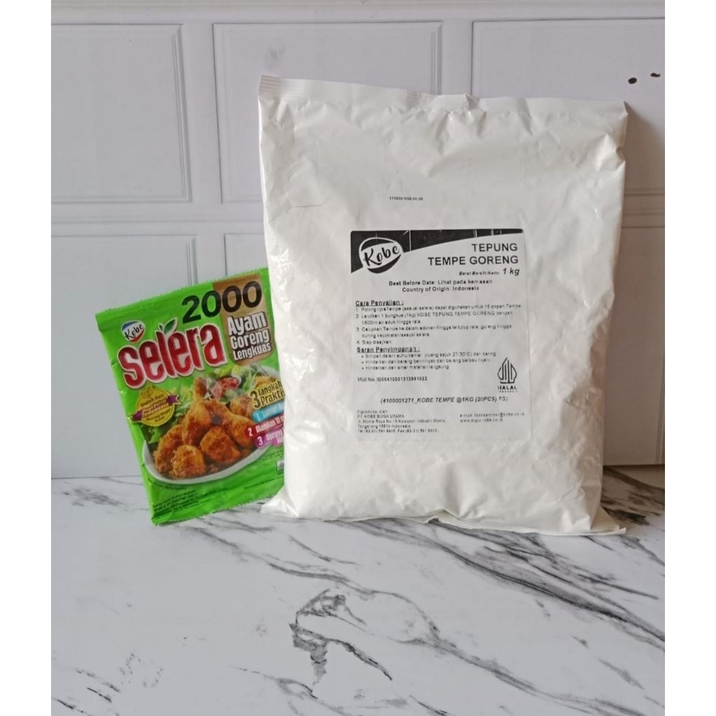 

Tepung tempe 1kg + selera ayam lengkuas 1pcs