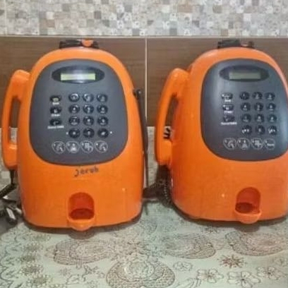 Sepasang Telepon Koin Jadul Retro Telepon Lawas Telpon umum koin Vintage Telephone