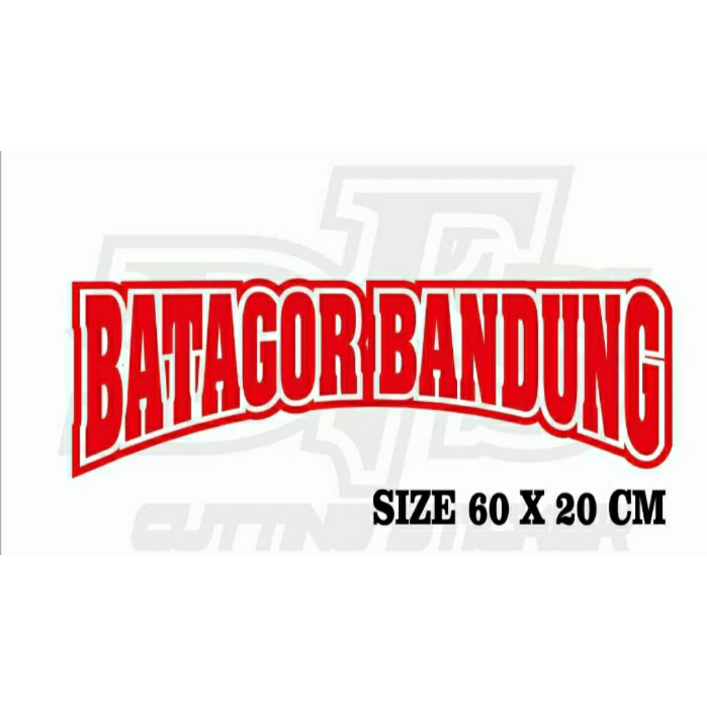 

STICKER CUTTING TULISAN BATAGOR BANDUNG MODEL LENGKUNG UKURAN 60X20CM