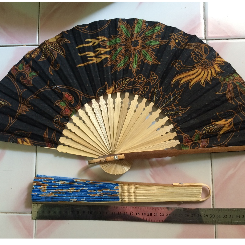 Souvenir Pernikahan Kipas Batik Jumbo 30cm Souvenir Kipas Batik Jumbo