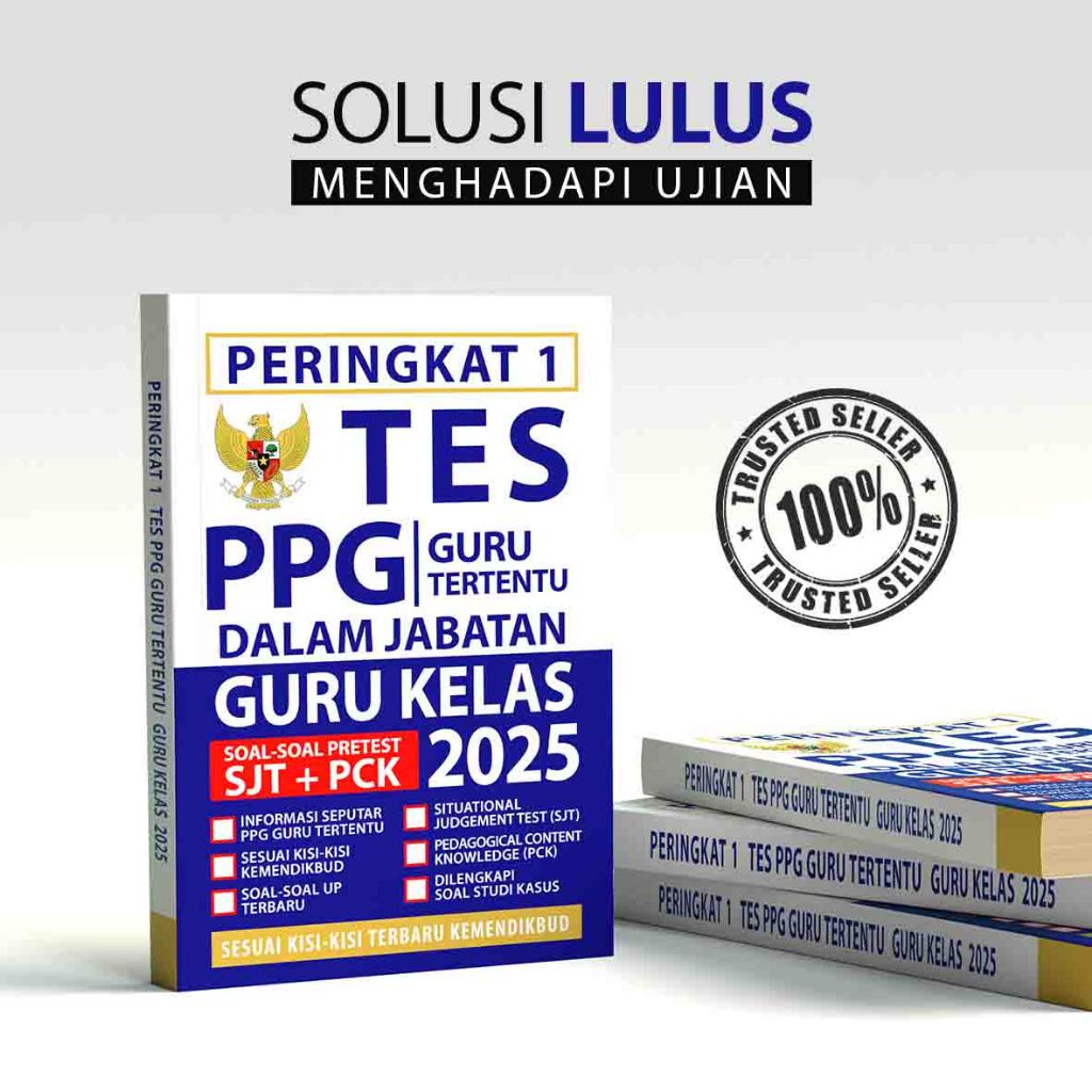 BUKU PERINGKAT 1 TES PPG GURU TERTENTU DALJAB GURU KELAS 2025 - Media Eduka