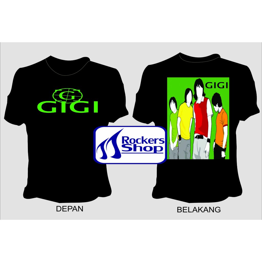 KAOS GIGI BAND HIJAU
