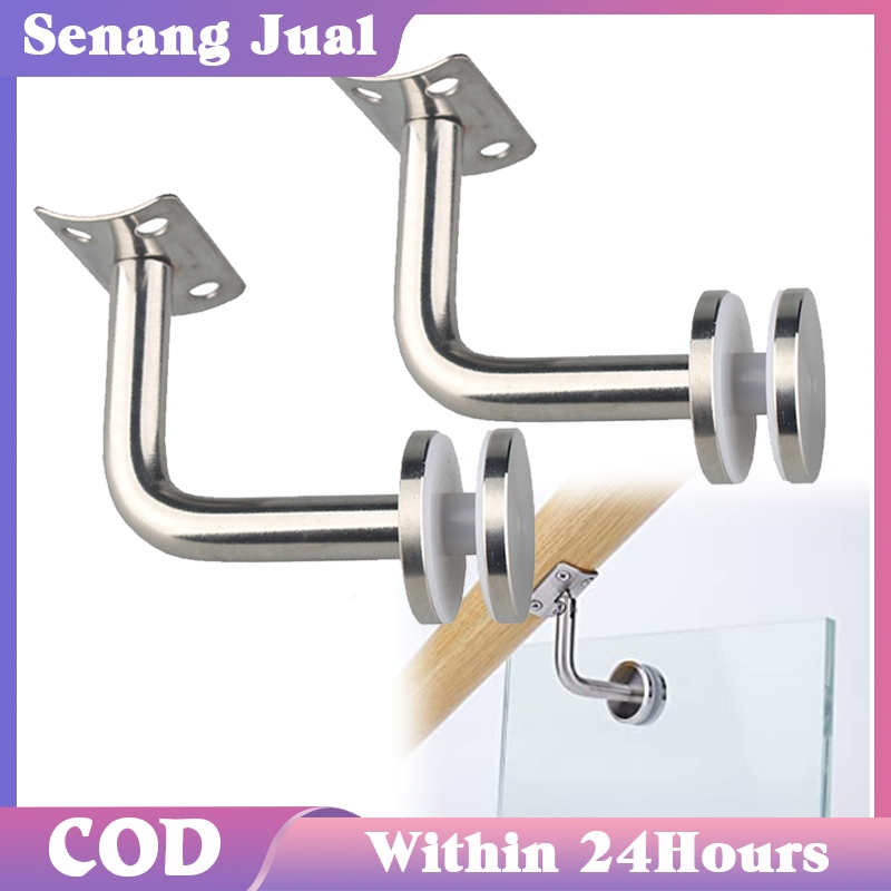 Bracket Handrail Kaca Handrail Wall Bracket Aksesoris Railing Tangga Stainless Steel