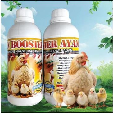 VITAMIN BOOSTER AYAM - Probiotik Ayam Penggemuk Ayam Kampung Petelur Vitamin Ayam Cepat Besar Gemuk 