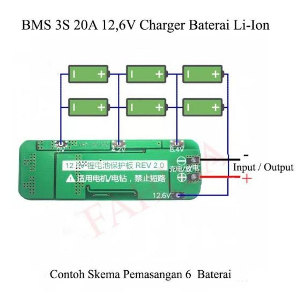 BMS 3S 20A 18650