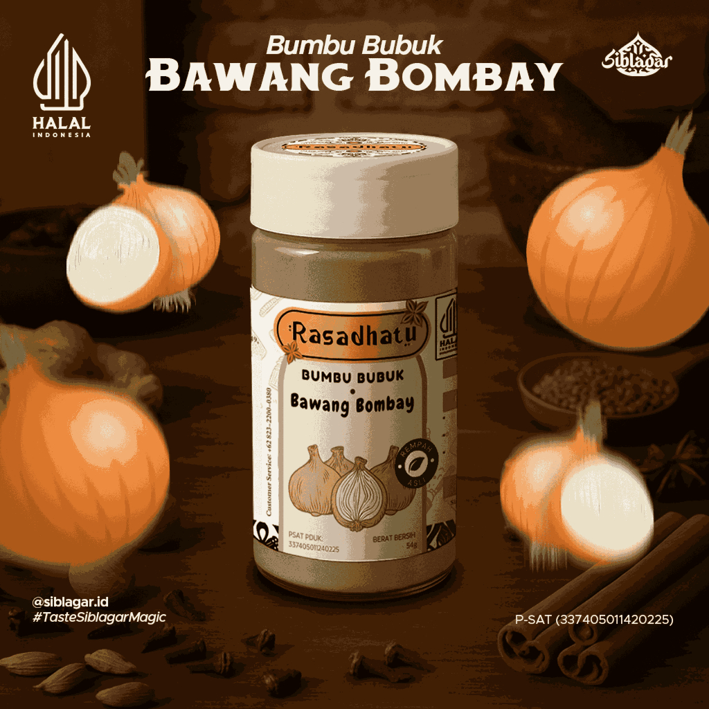 

BAWANG BOMBAY BUBUK (Onion) SIBLAGAR 54 gram | Bawang Bombay Premium Pilihan - Bumbu Dapur