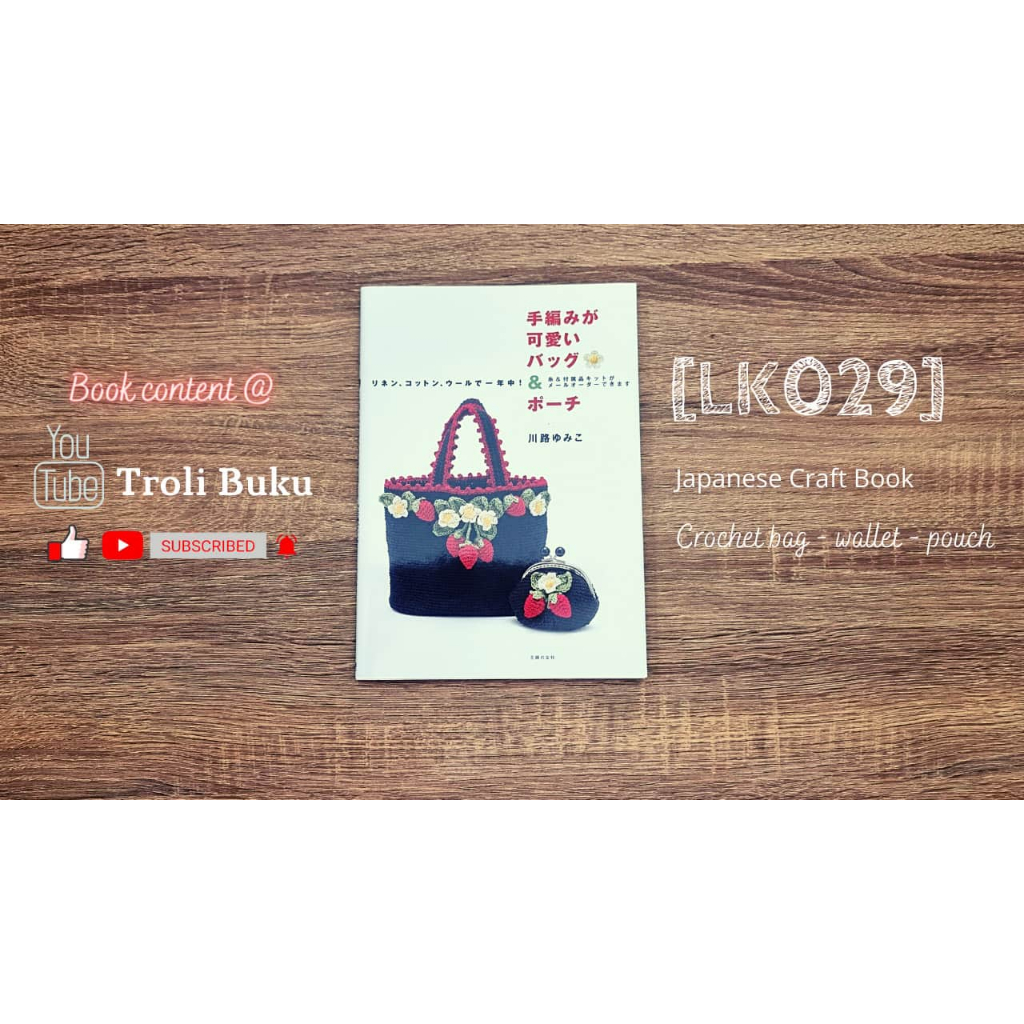 [LK029] Buku Rajut Jepang - Tas Crochet