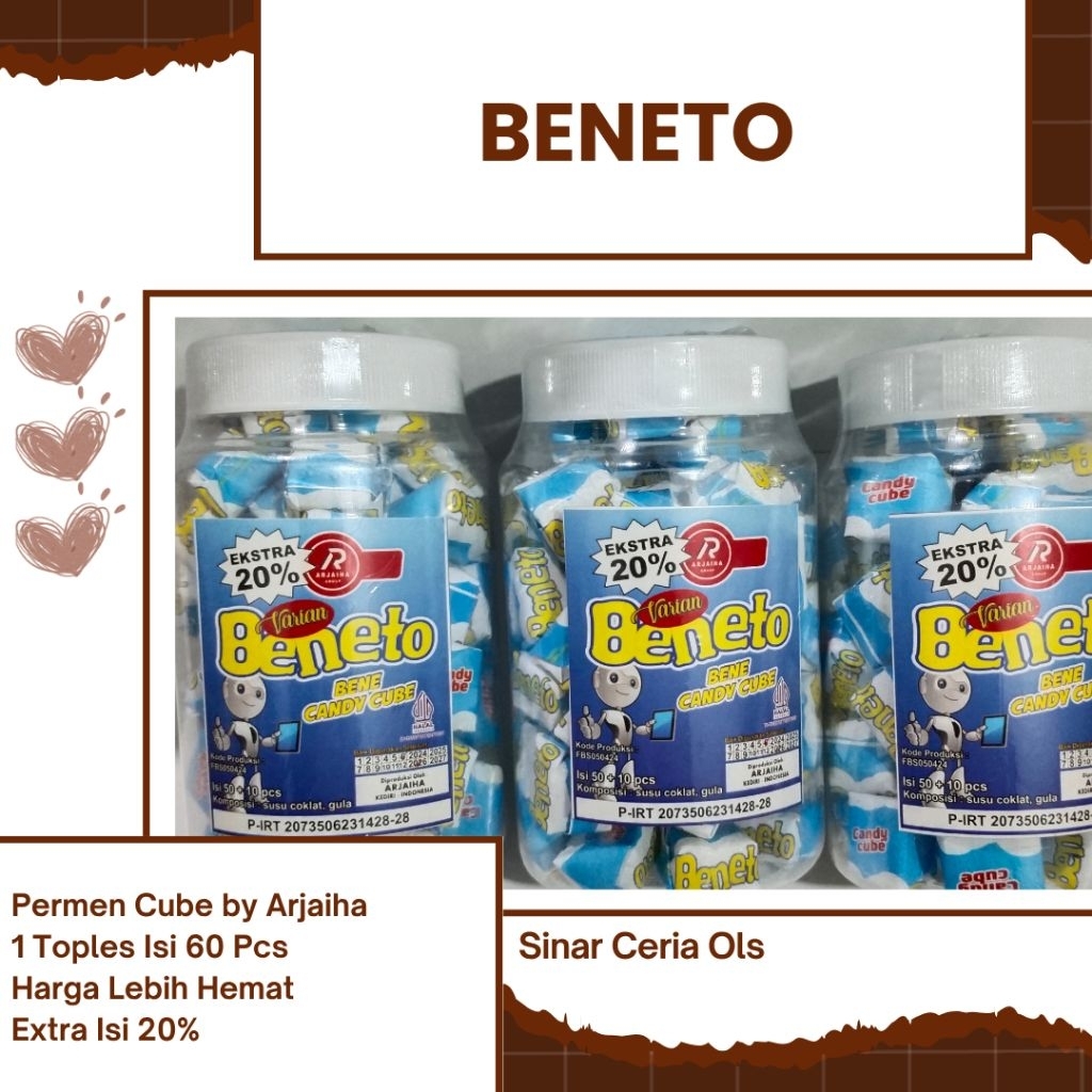 

Permen Milo Millo BENETO Isi 60 Pcs