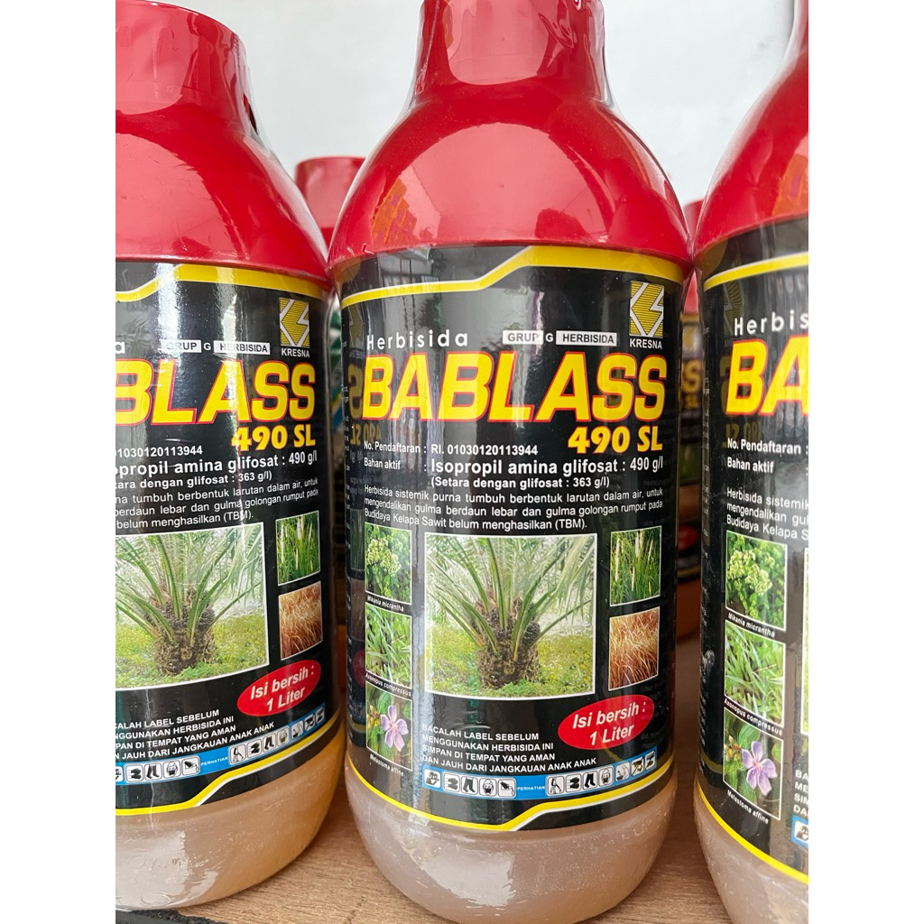 Herbisida Bablas 490 SL 1 Liter / Racun Rumput & Gulma Sampai Akar