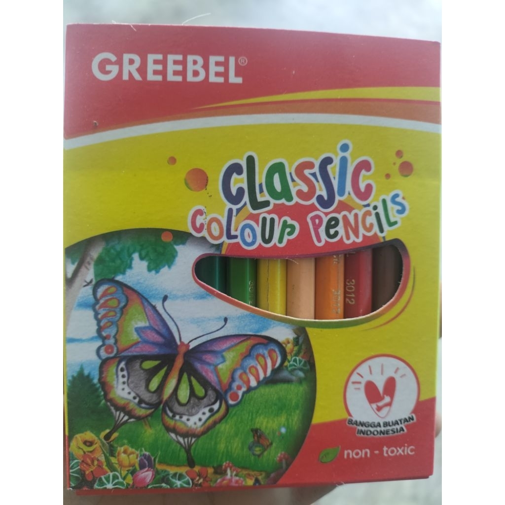 

pensil warna Greebel mini isi 12