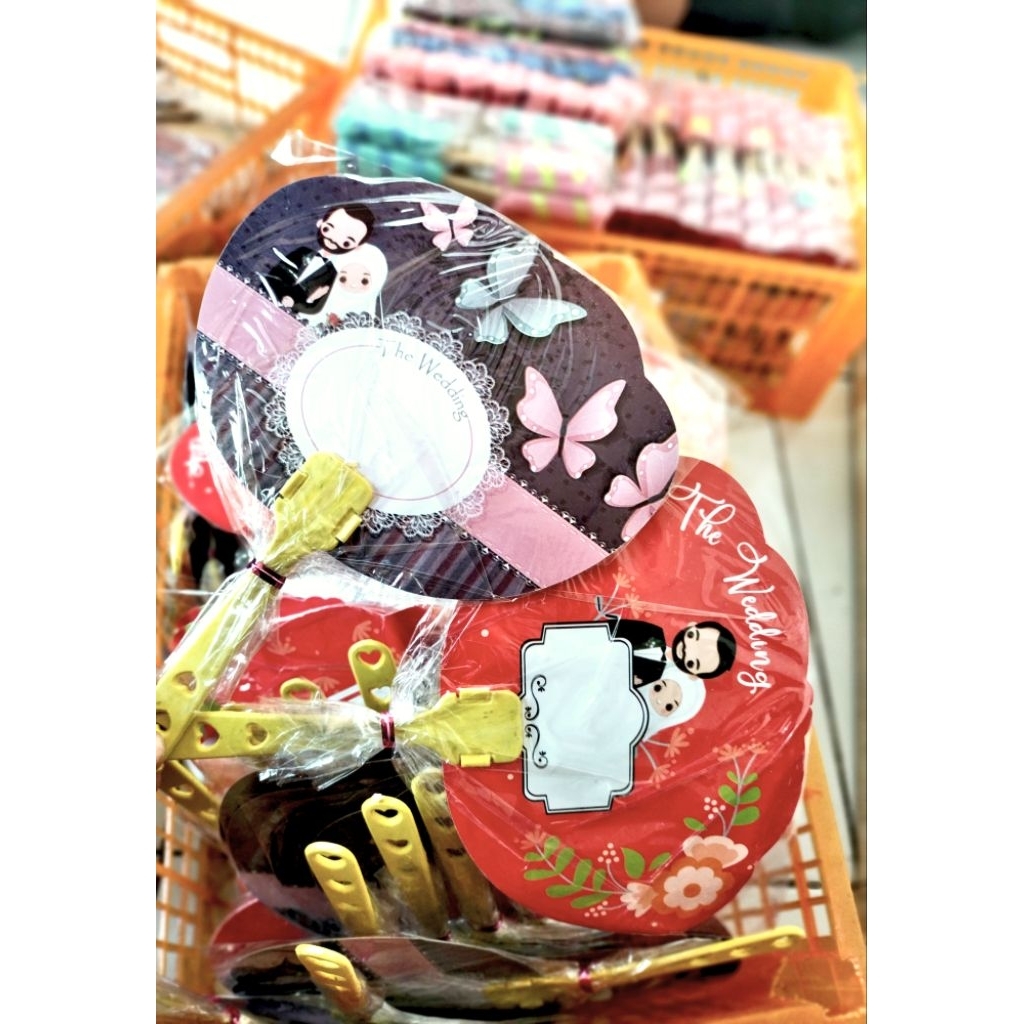 Souvenir Kipas Wedding Murah