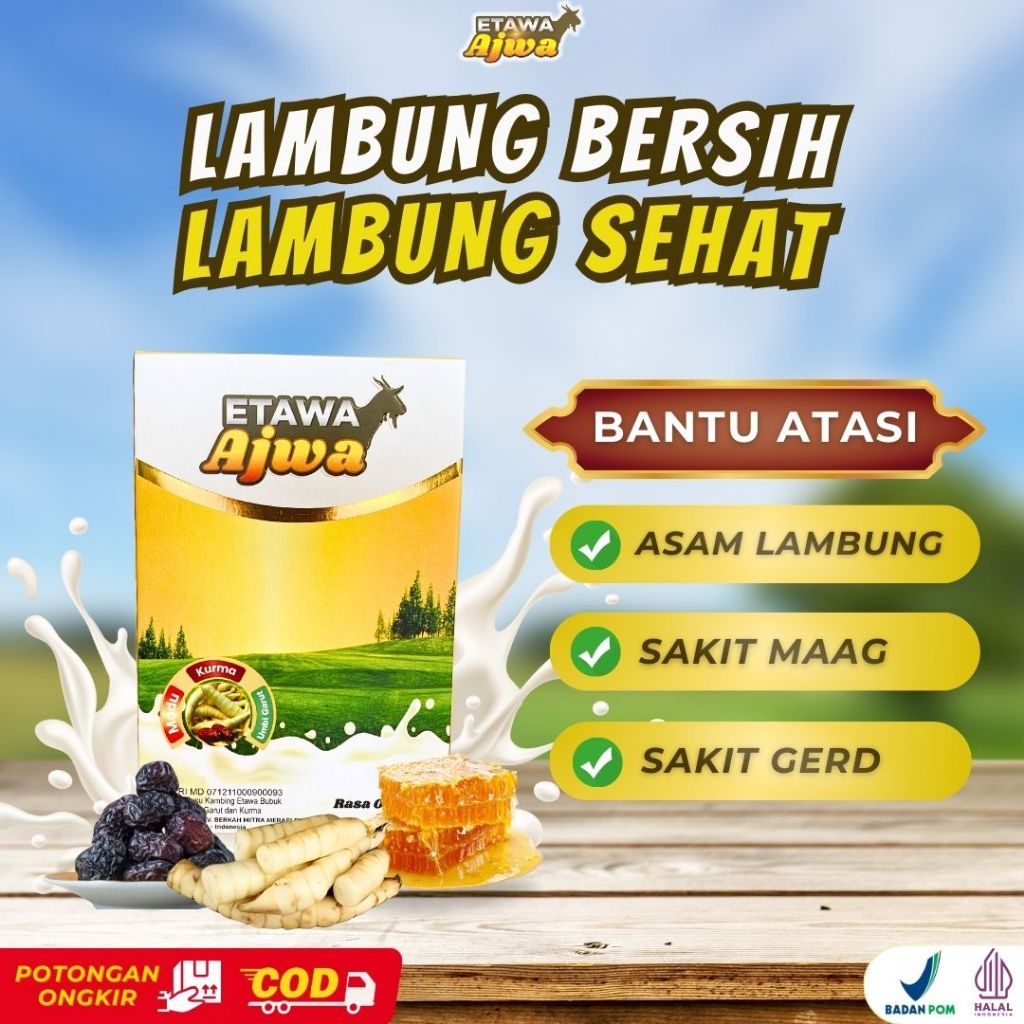 

1 Box Susu Kambing Etawa Bubuk Original untuk Maag dan Tulang