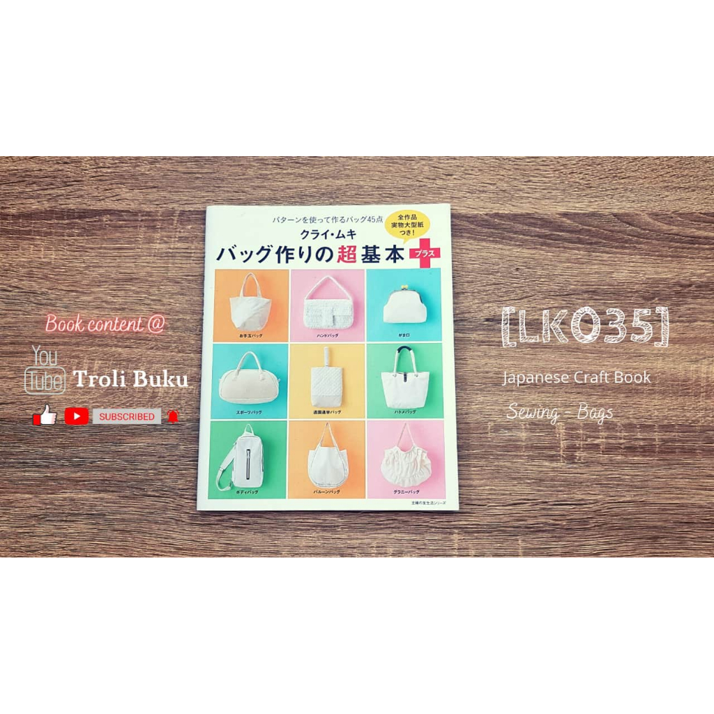 [LK035] Buku Jahit Jepang - Tas