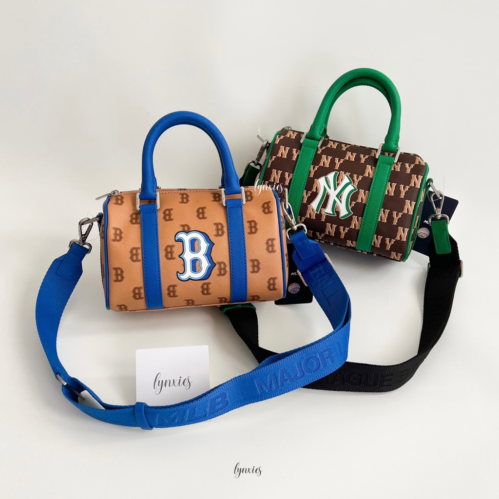[Ready Stock] MLB Monotive Coated Canvas S Boston Bag