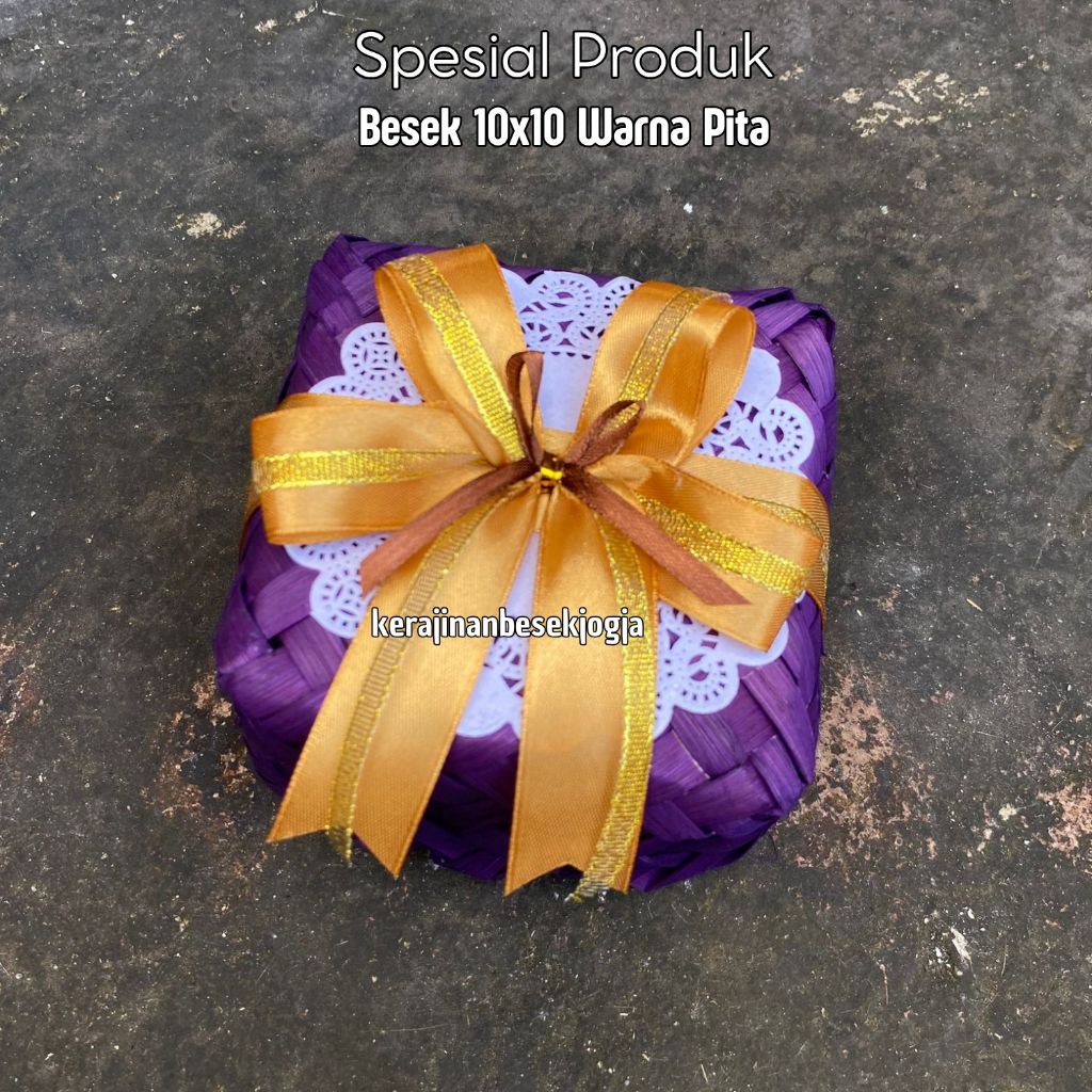 BESEK WARNA PITA 10CM besek mini besek snack besek cute besek kecil besek mini