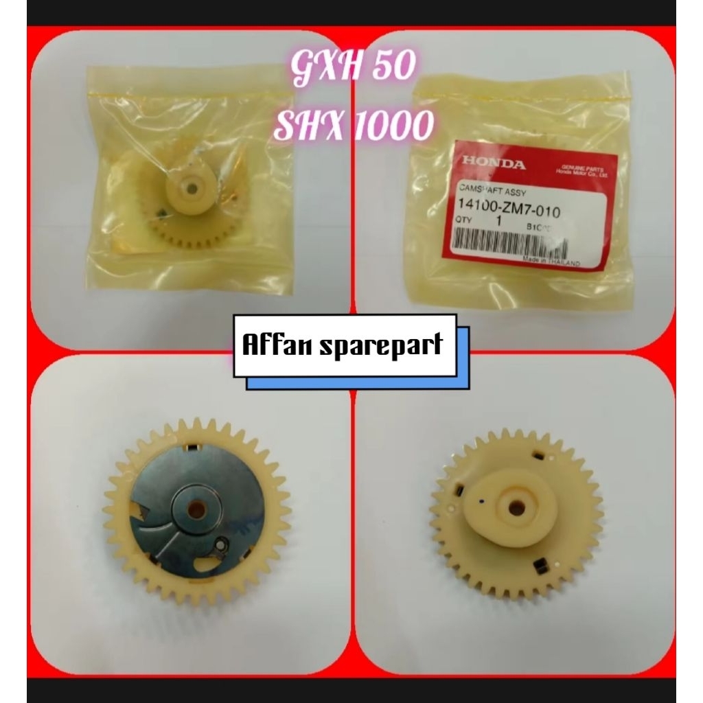 CAMSHAFT HONDA GXH 50 / NOKEN AS HONDA GXH 50 ( 14100-ZM7-010 ) ORIGINAL HONDA THAILAND