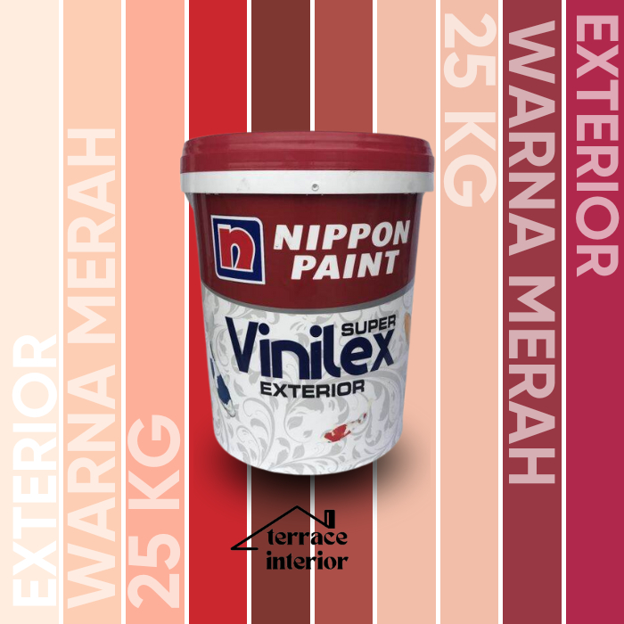 Cat Tembok Vinilex Exterior Merah 25 Kg