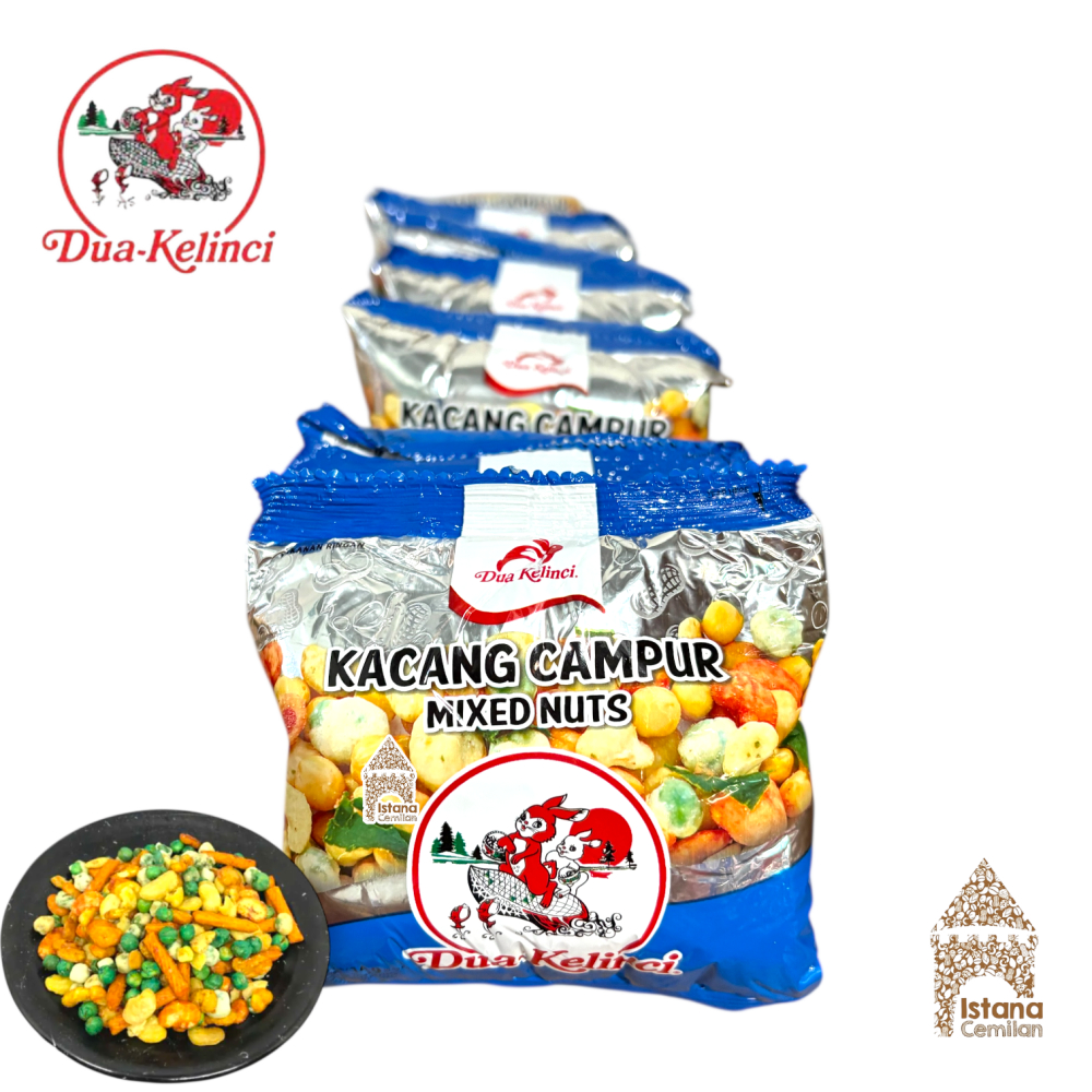 

Kacang Campur Mixed Nuts Dua Kelinci (isi 10 pcs)