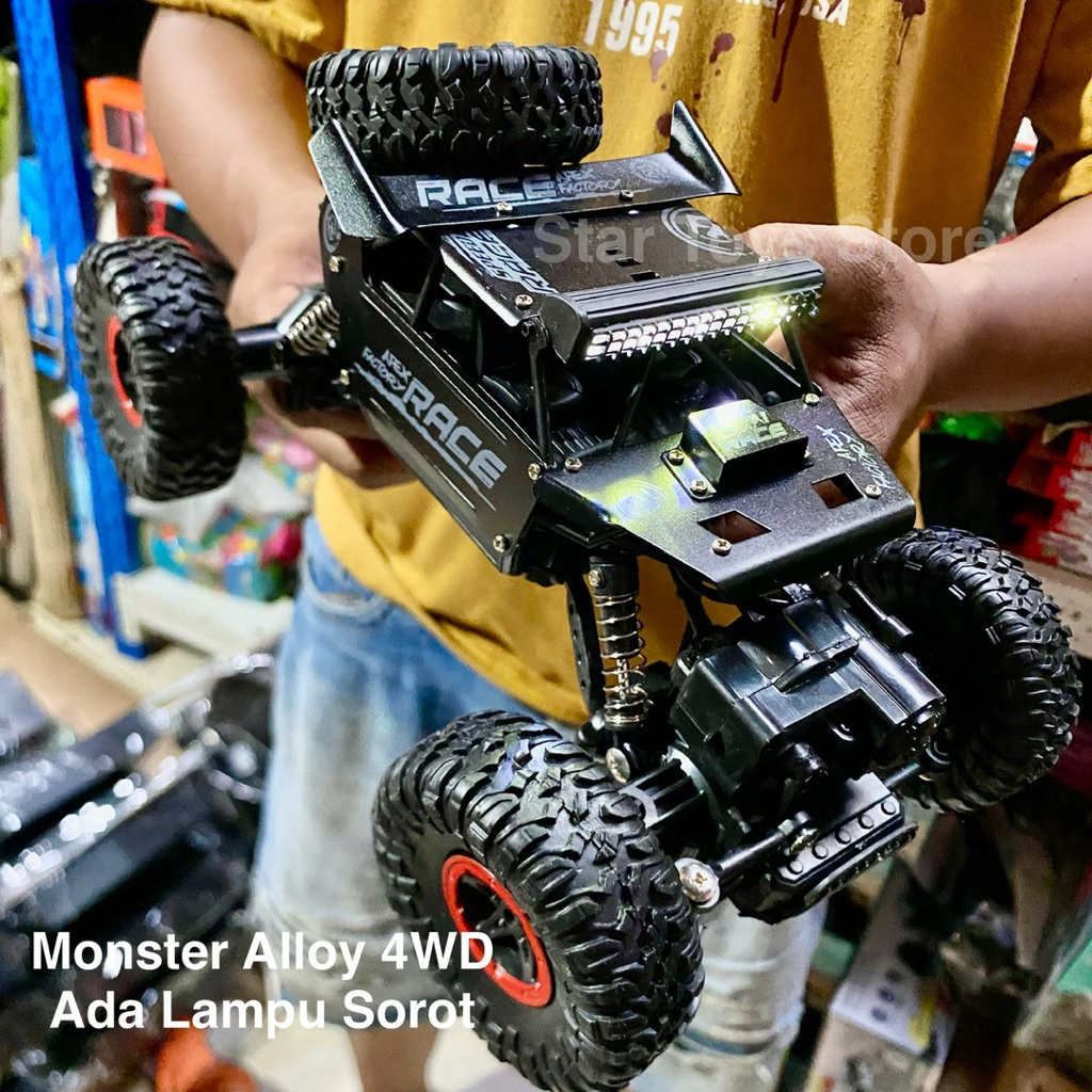 Mobil Remote Rc Offroad Rock Crawler 4WD Body Metal Alloy