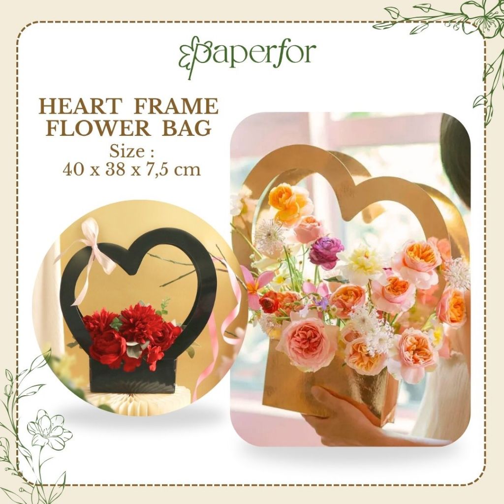 

HEART FRAME FLOWER BAG | ECER