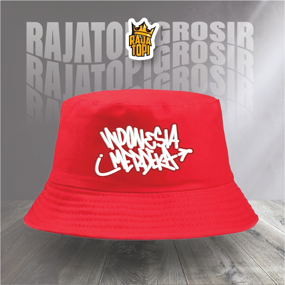 topi buckethat indonesia / topi indonesia / topi kemerdekaan 3