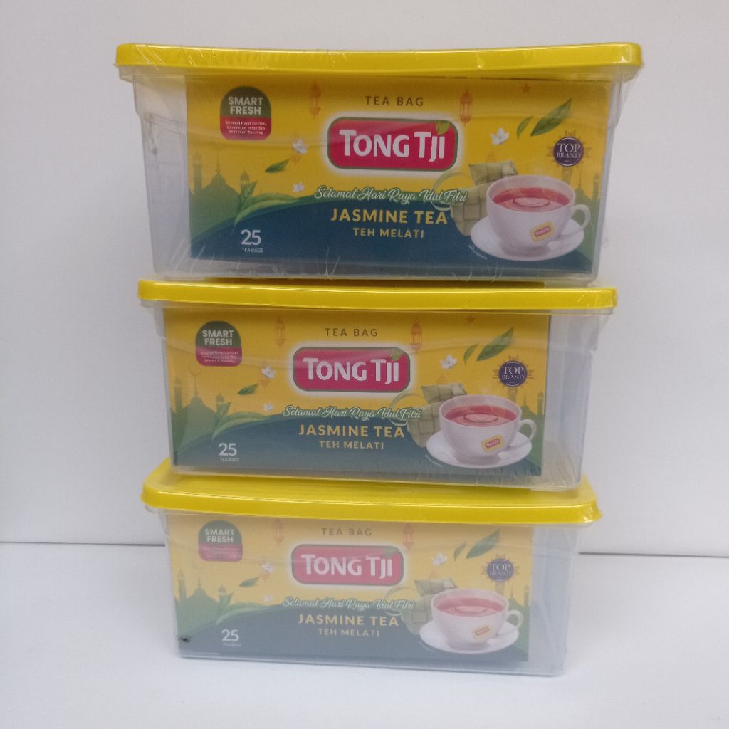 

PROMO!!! 5 pack Tong Tji Teh Celup Jasmine isi 25 kantong Free Box