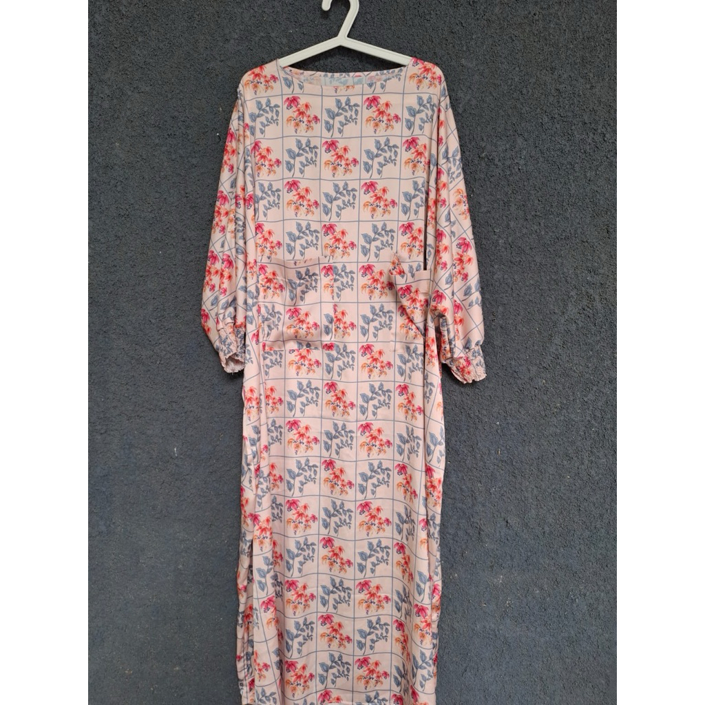 Ananna Dress Panjang motif / dress panjang Wanita/dress panjang batwing