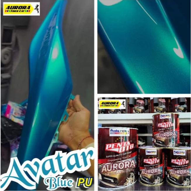 Cat PU Biru Metalik Aurora BLUE AVATAR Penta Oto