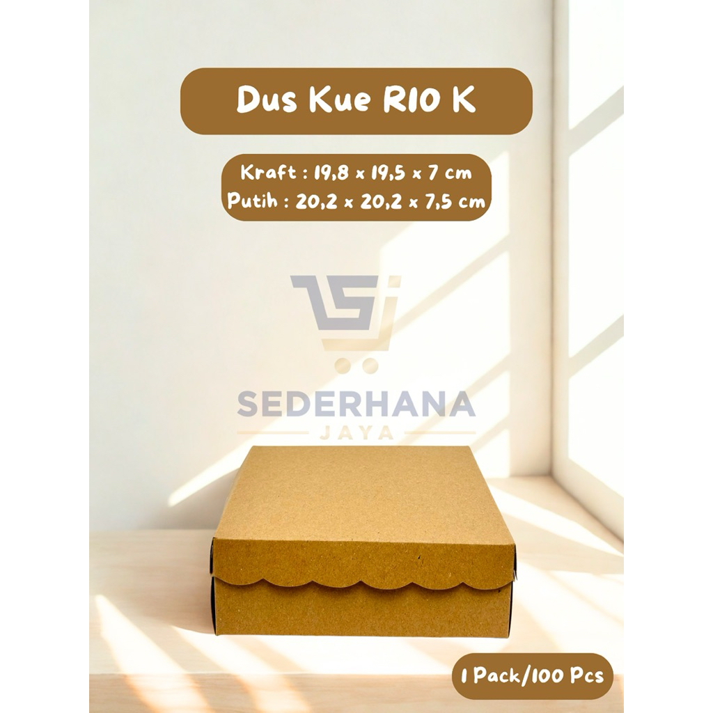

Kotak Dus Snack Kue Box Nasi Kraft R10 K 100 Pcs/1 Pack