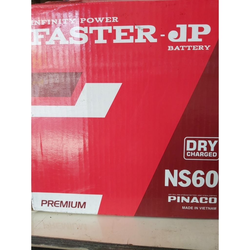 BATTERY AKI BASAH FASTER JP NS60(12V-45AH).HARGA BELUM TERMASUK AIR BATTERY